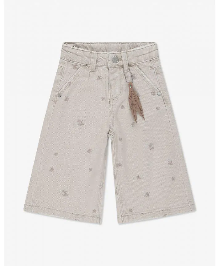 מכנסי ג'ינס ארוכים בגזרה מתרחבת בייבי