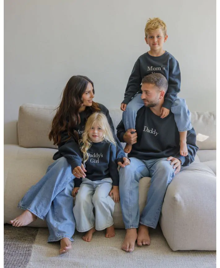 סוויטשירט יוניסקס להורים פרסונליזציה