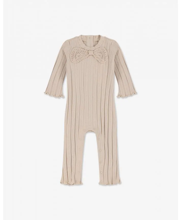 אוברול ריב ארוך עם פפיון קרושה H