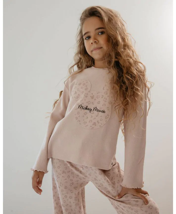 סט פיג'מה דיסני מבד פיקה