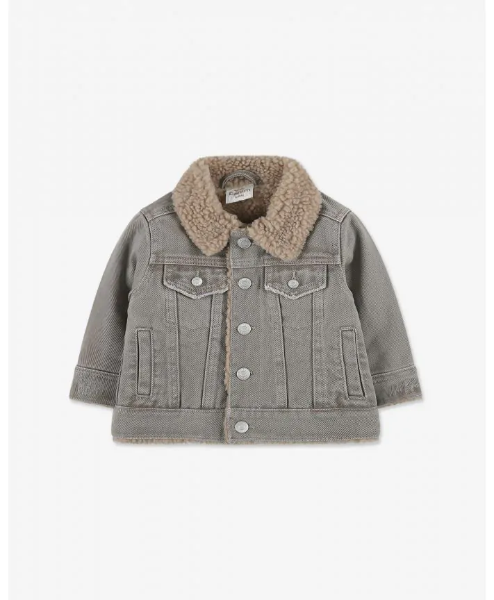 ג'קט ג'ינס עם פרווה בייבי