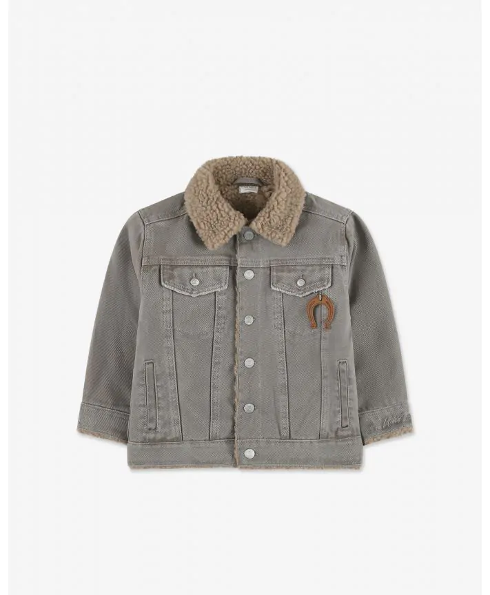 ג'קט ג'ינס עם פרווה