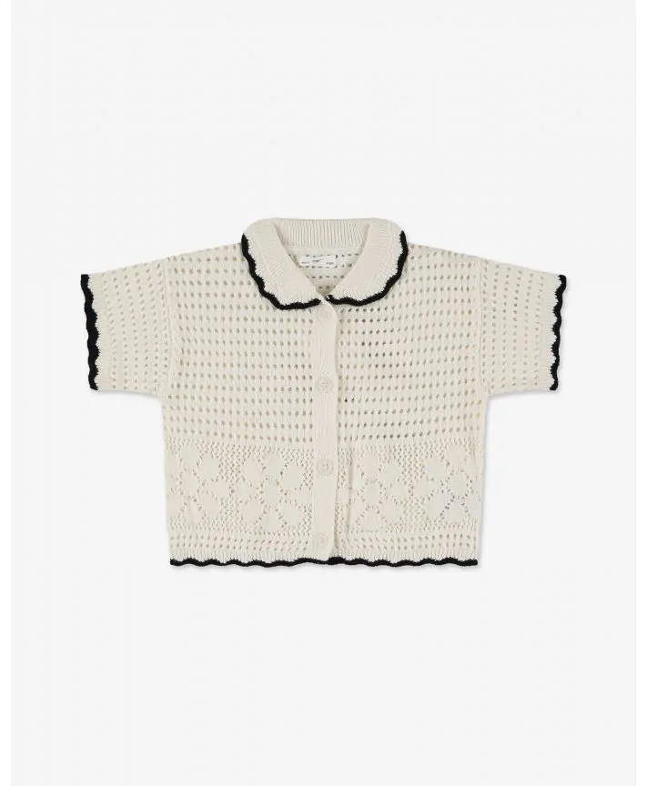 קרדיגן קרושה שרוולים קצרים בייבי