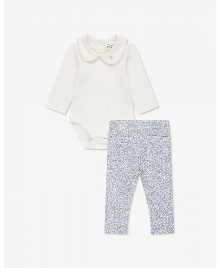 סט בגד גוף וטייץ פלנל בייבי C