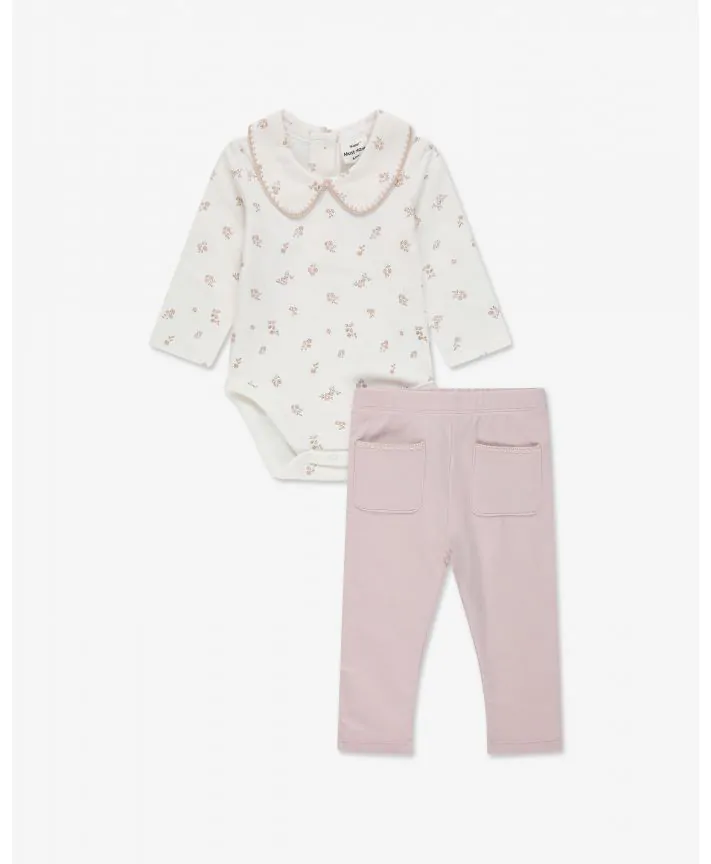 סט בגד גוף וטייץ פלנל בייבי C