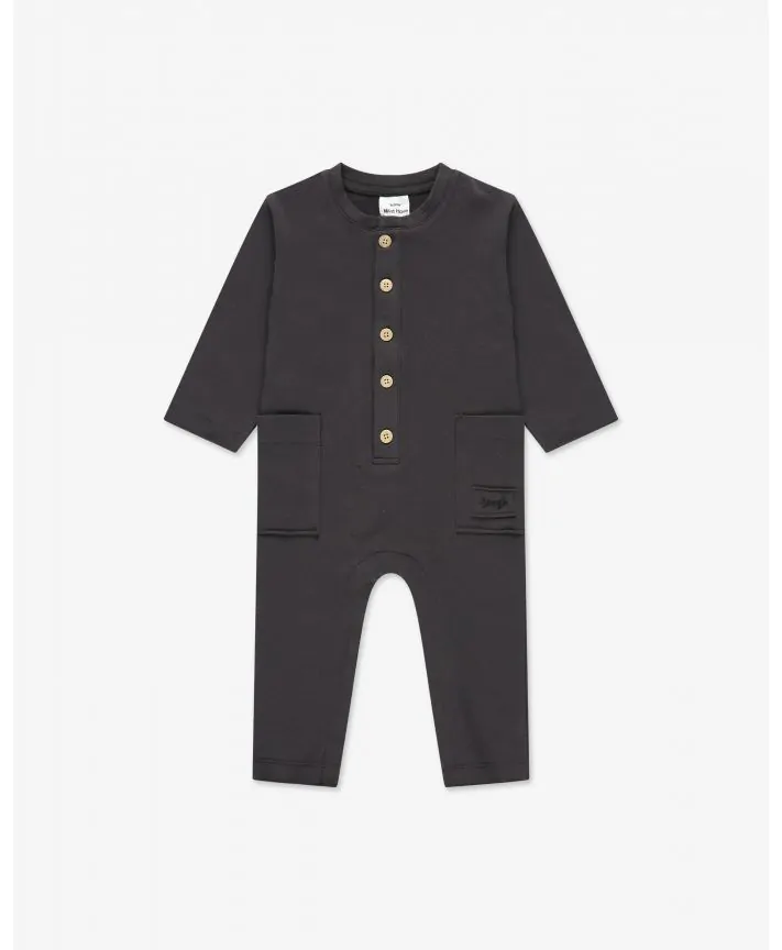 אוברול פלנל עם כיסים בייבי D