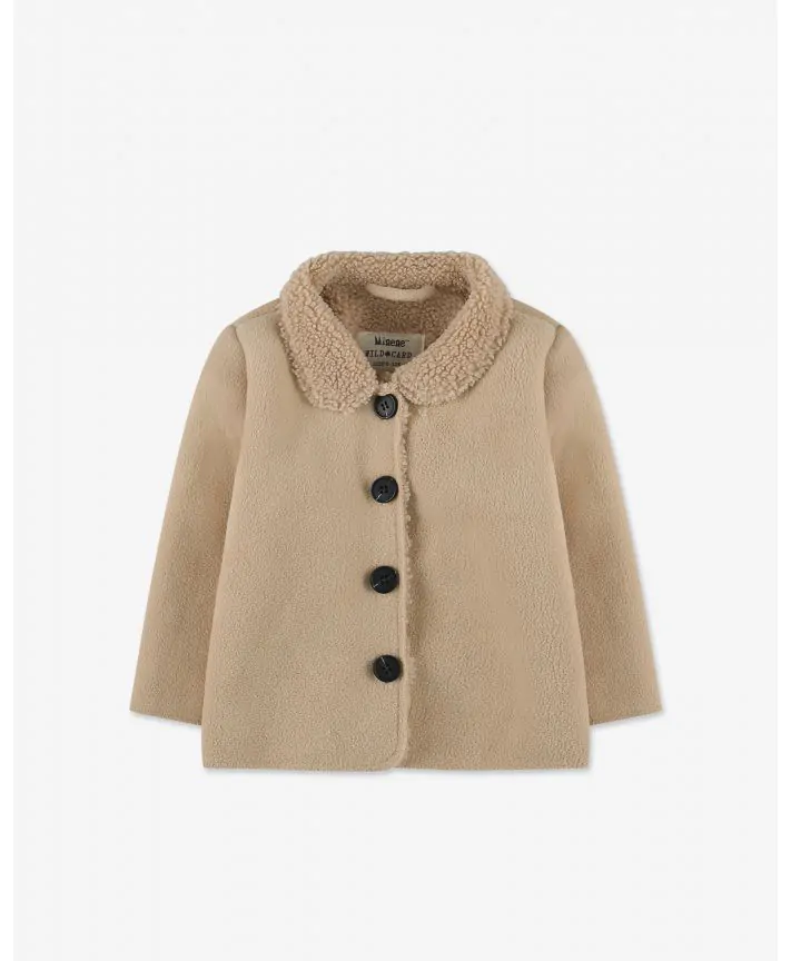 ז'קט פליז עם כפתורים בייבי