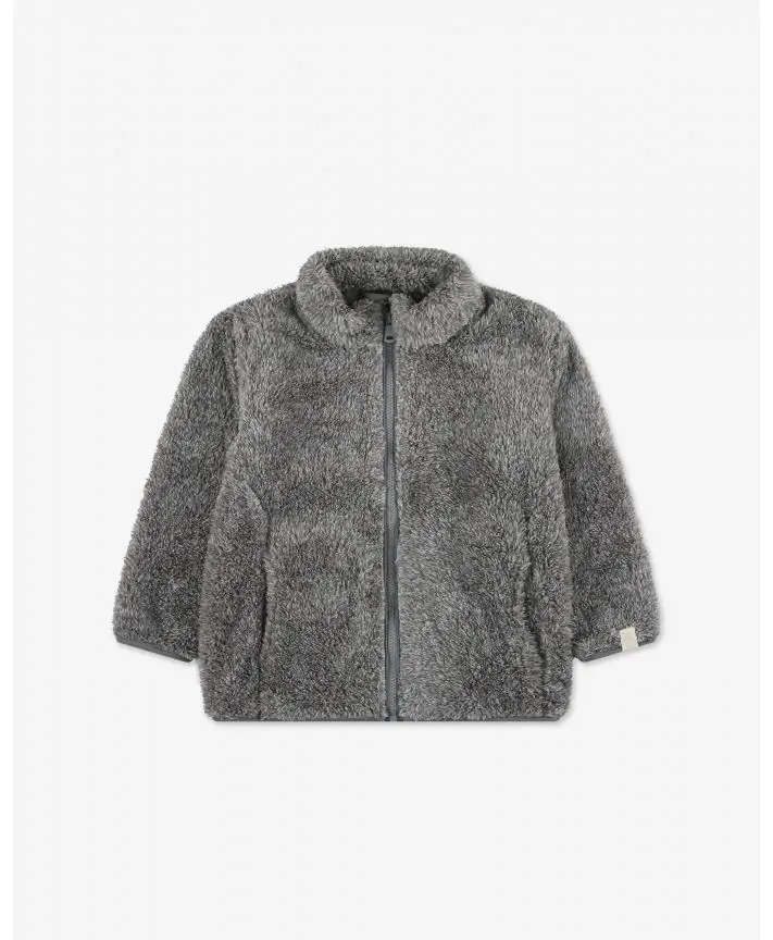 ז'קט פליז עם צווארון