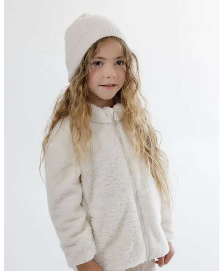 ז'קט פליז עם צווארון