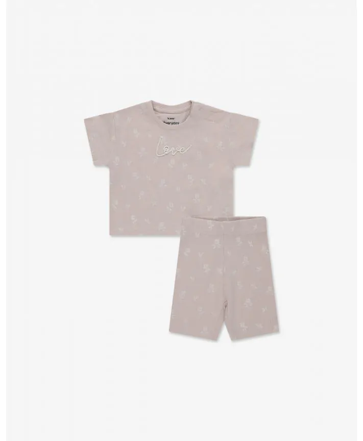 סט חולצה וטייץ ריב בייבי