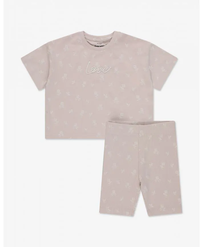 סט חולצה וטייץ ריב 