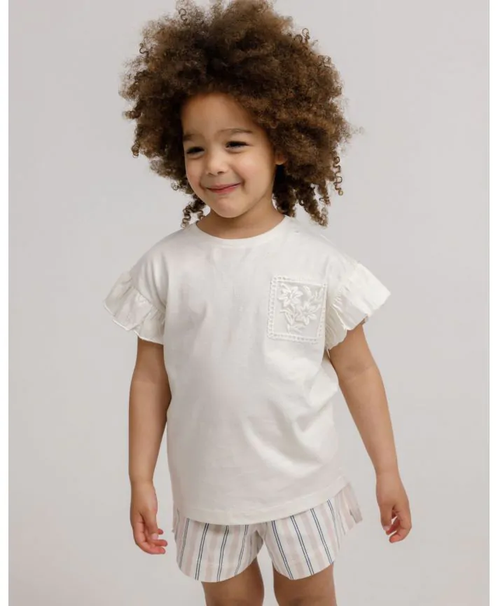 סט חולצה ומכנסיים קצרים 