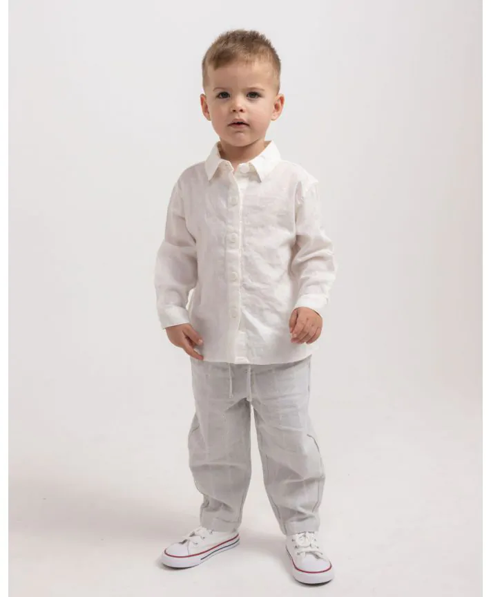 מכנסי ג'וגר פשתן ארוכים