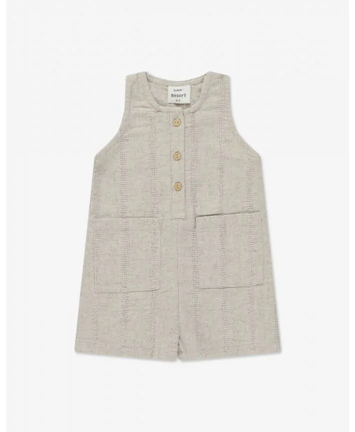 אוברול קצר עם כפתרה 