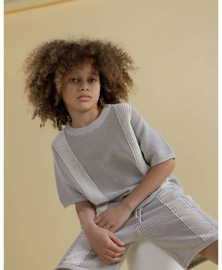 מכנסי קרושה קצרים עם פסים