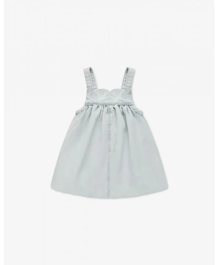 שמלת ג'ינס בגזרת בלון בייבי