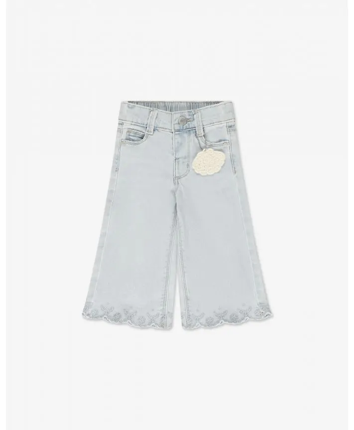 מכנסי ג'ינס רחבים ארוכים בייבי