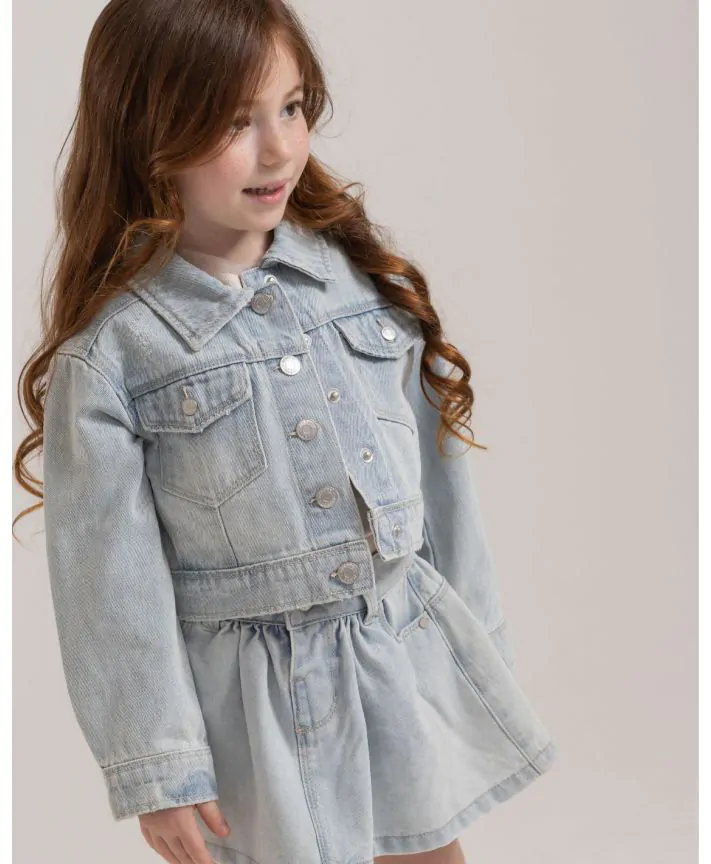 ג'קט ג'ינס קצר 