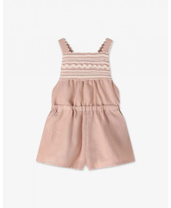 אוברול אריג קצר 