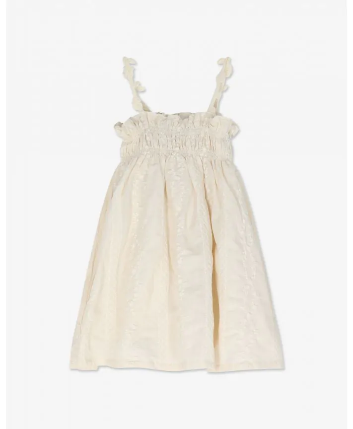 שמלת כתפיות רקומה