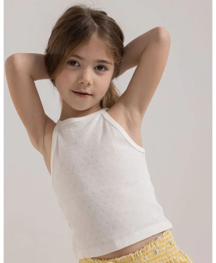 גופיית קולר עם קשירה בגב