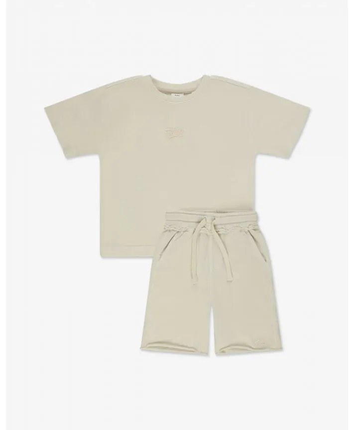 סט טי שרט ומכנס קצר