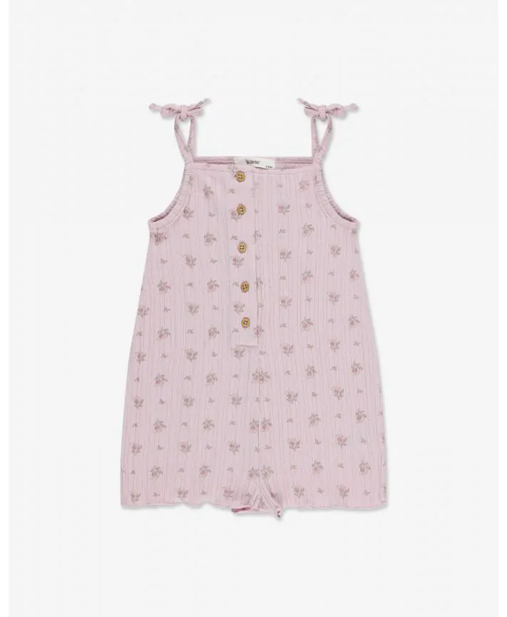 אוברול ריב כתפיות עם כפתרה