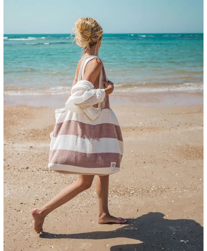 תיק חוף מבד מגבת Sunny Resort By Bar Zomer