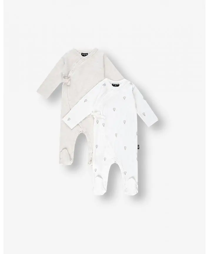 מארז זוג אוברולים בגזרת קימונו 3-6