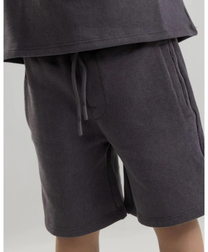 מכנסיים קצרים אוברסייז טקסטורלי בנים BZ