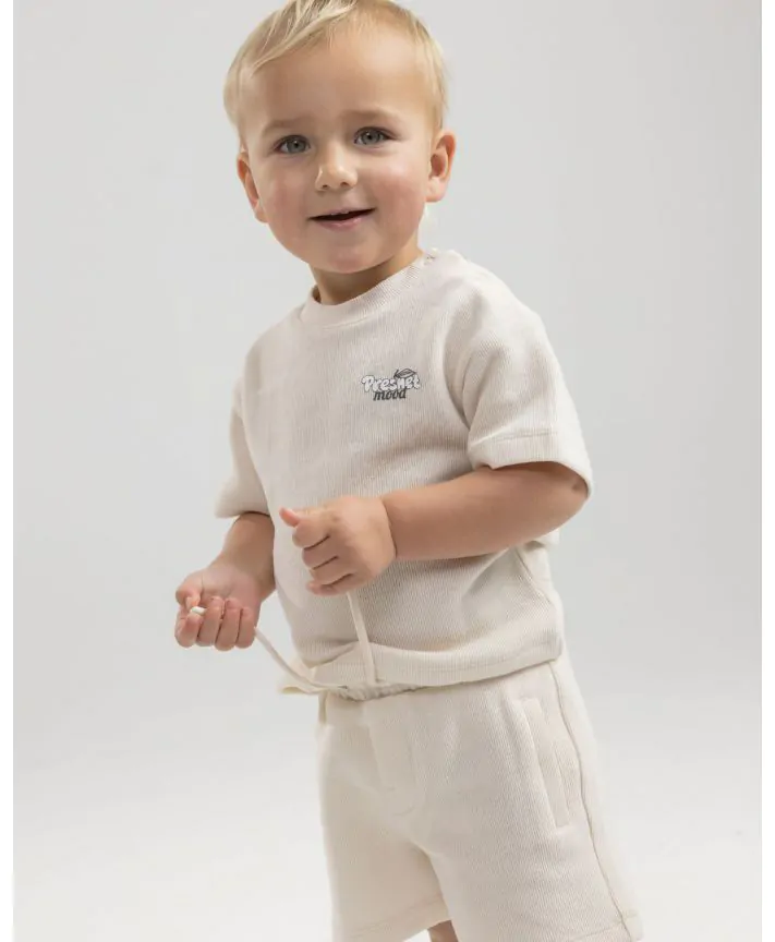 חולצת אוברסייז טקסטורלי בנים BZ