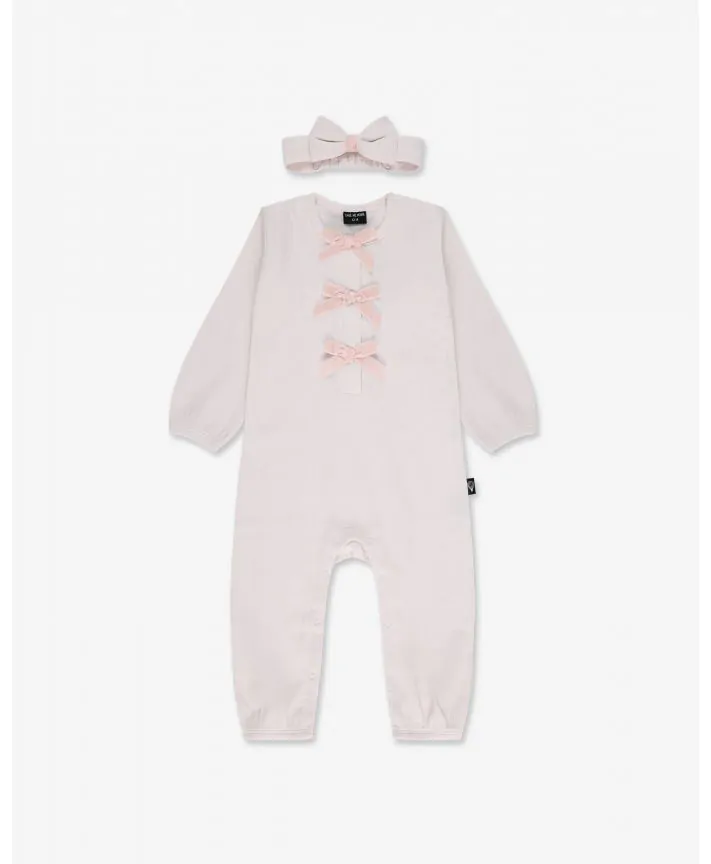 אוברול פפיונים חגיגי עם כובע/סרט לשיער TMH