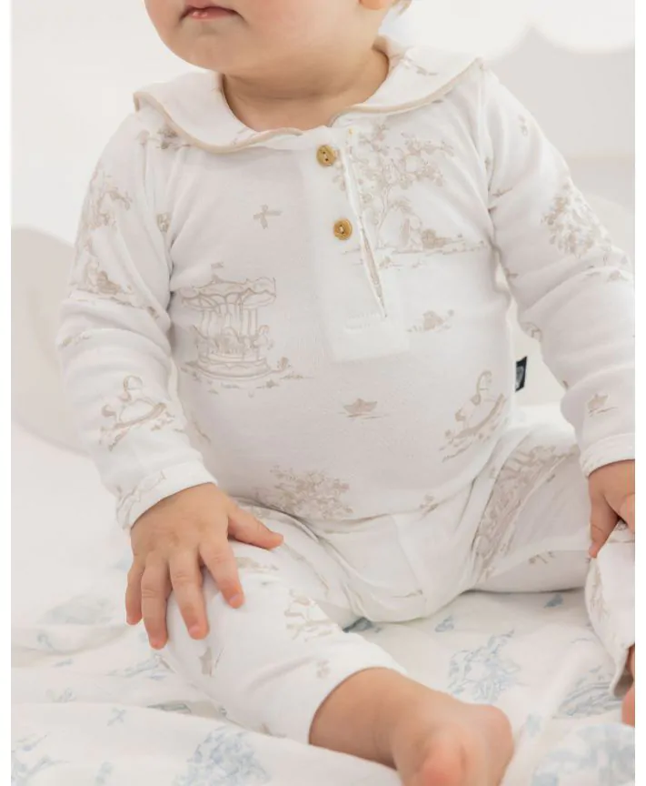 סט בגד גוף ומכנסיים טוואל TMH