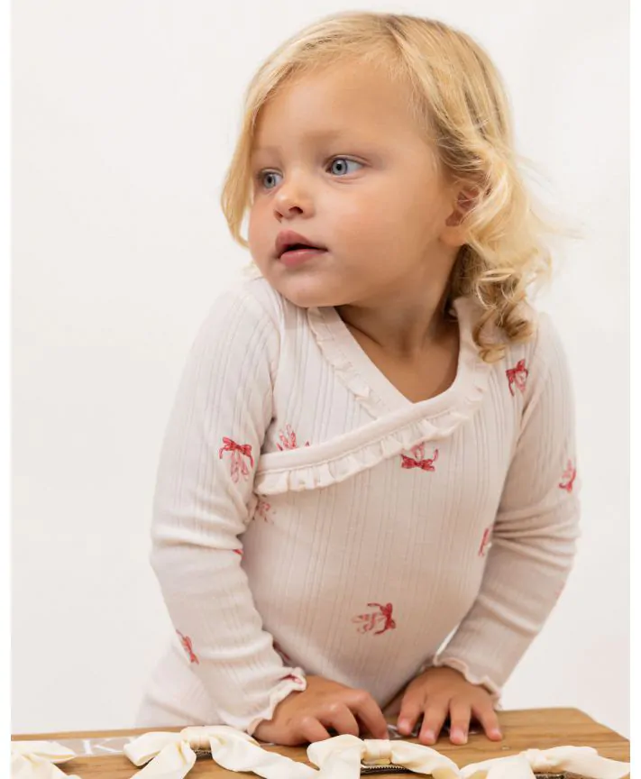 סט בגד גוף ומכנסיים פפיונים TMH