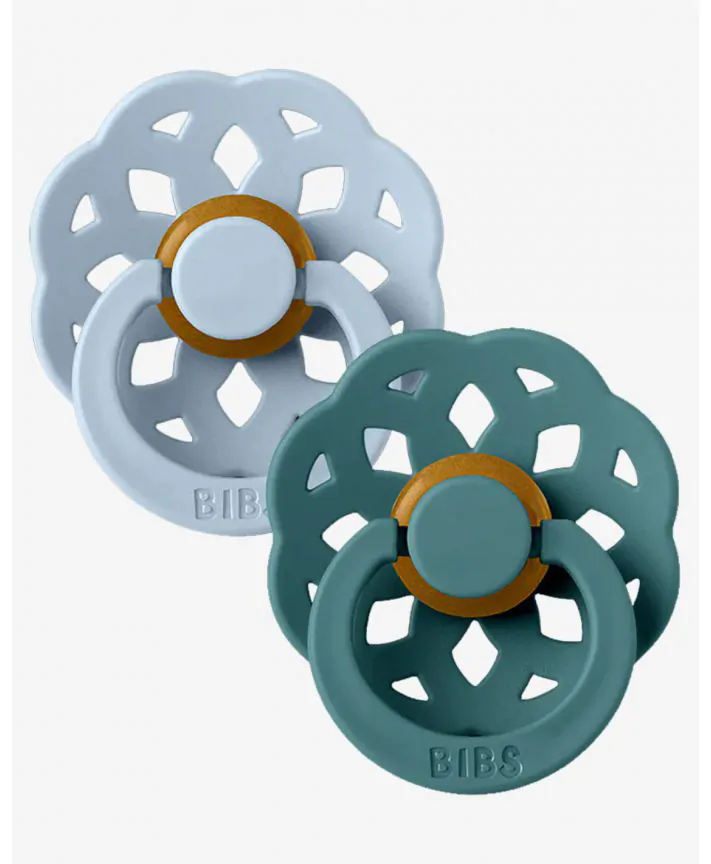 זוג מוצצי BIBS בוהם לטקס מידה 1 Blue/Island sea