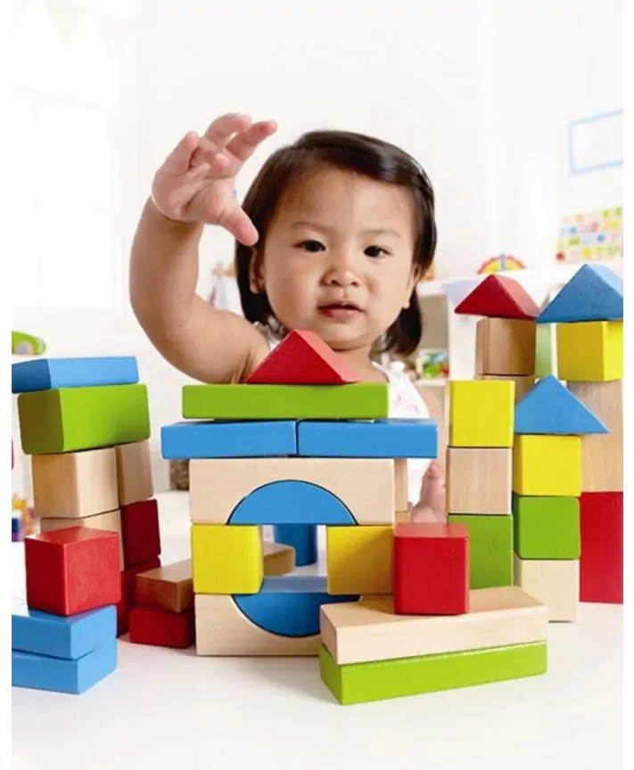 סט משחק 50 קוביות עץ HAPE