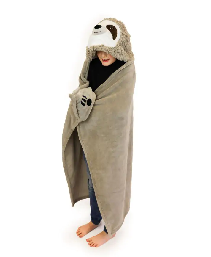 שמיכת חיבוק עם ראש בובה - עצלן Noxxiez