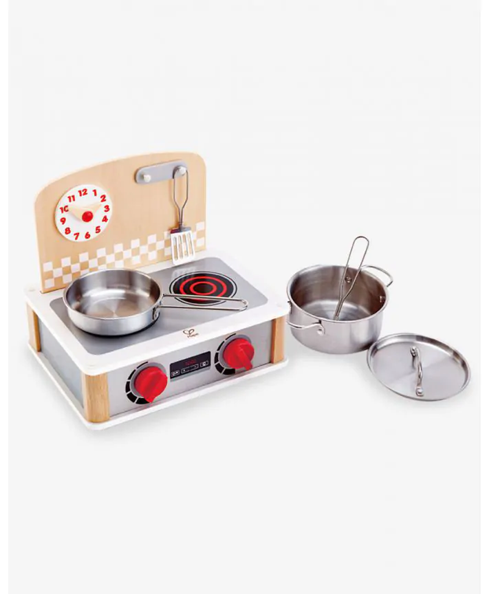 משחק דמיון ואוכל סט מטבח וגריל 2 ב - 1 HAPE