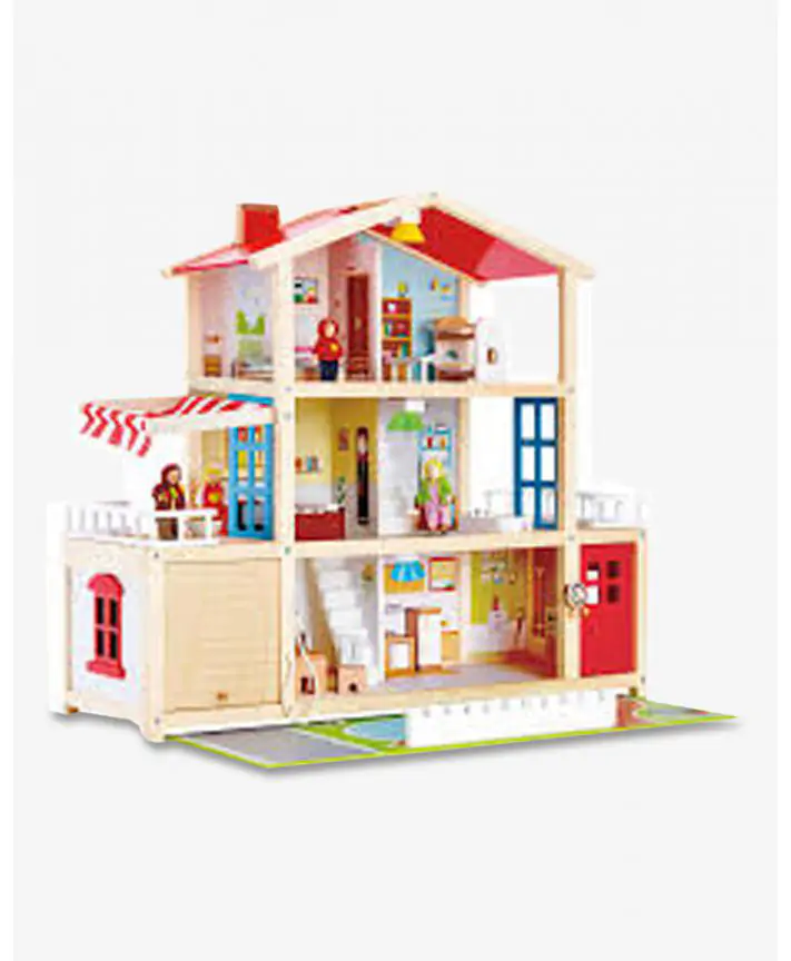 בית בובות ענק מאובזר אחוזה משפחתית HAPE