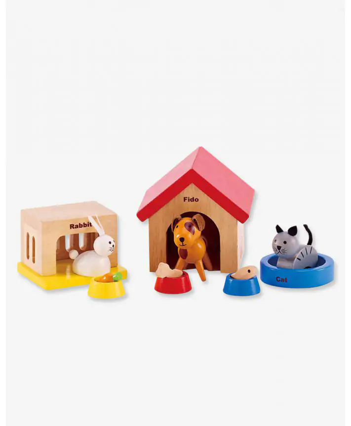 אביזרים, לבתי בובות האפה - סט חיות משפחה לבית בובות HAPE