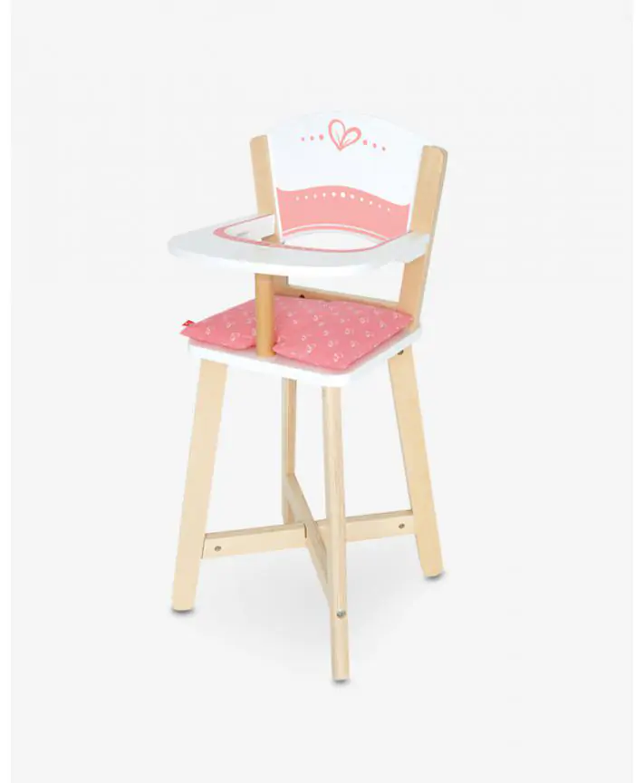 כסא אוכל מעץ לבובה HAPE