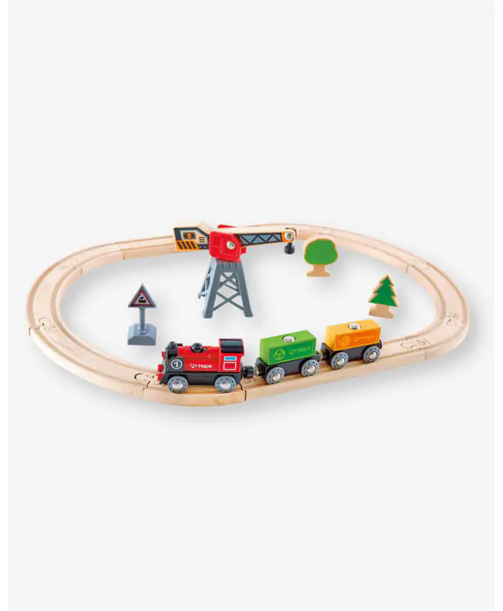 סט מסילות רכבת מטען עם קטר חשמלי HAPE
