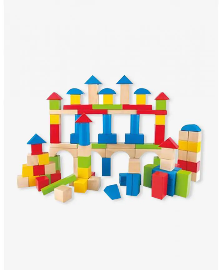 סט משחק 101 קוביות עץ HAPE
