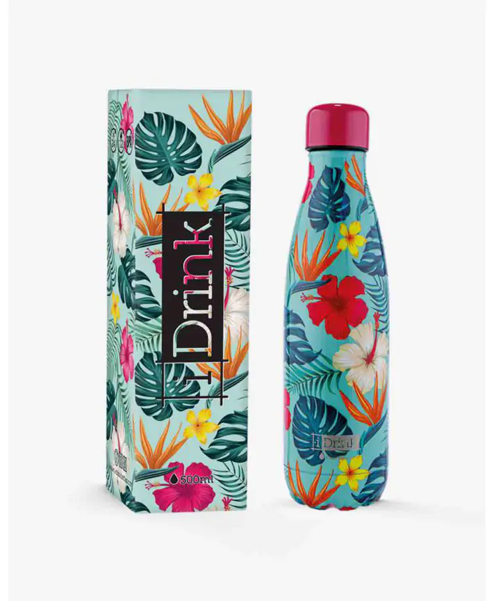 בקבוק שומר חום קור 500 מל - טרופי IDRINK