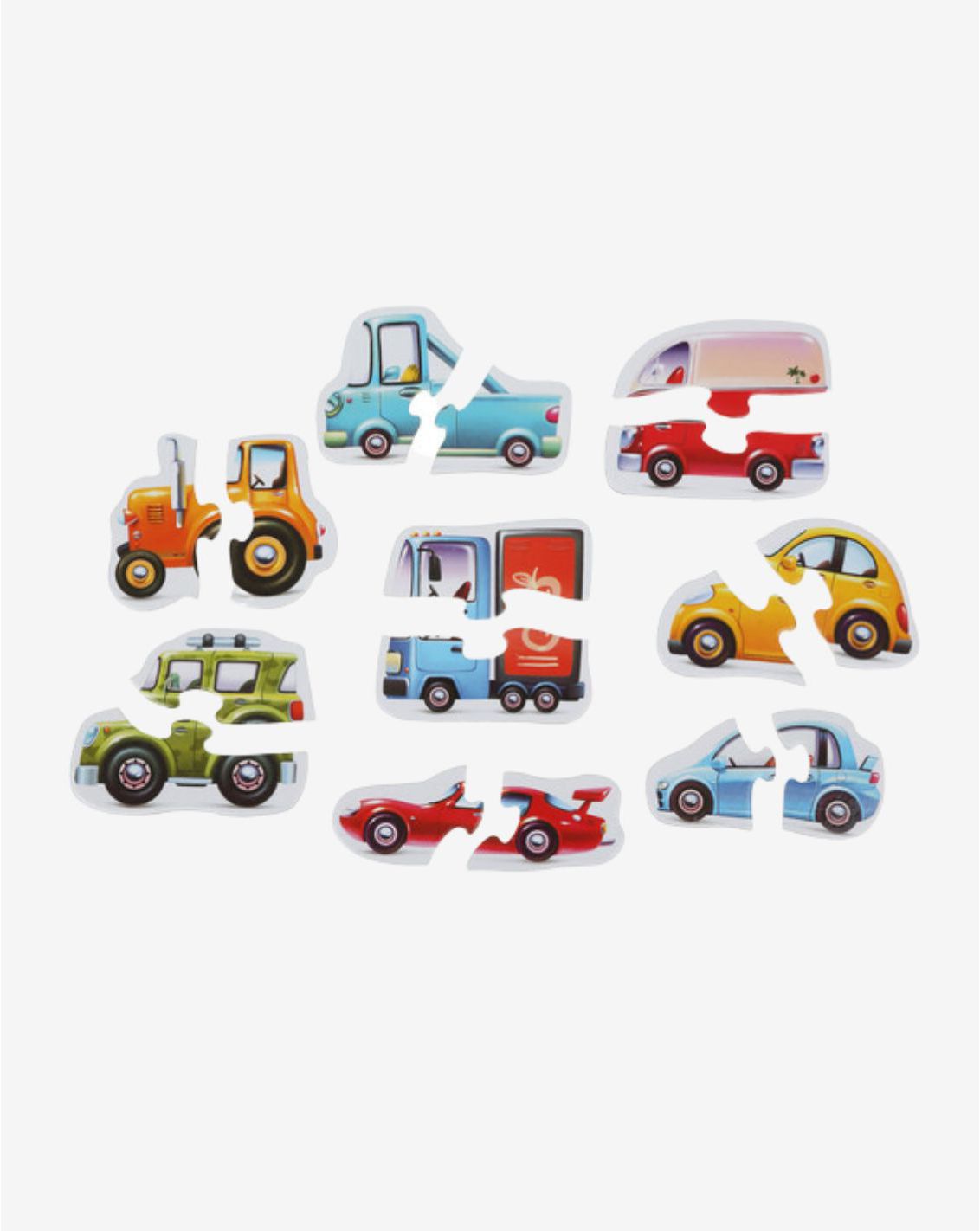 סט 8 פאזלים 2 חלקים כלי תחבורה  Puzzlika-2