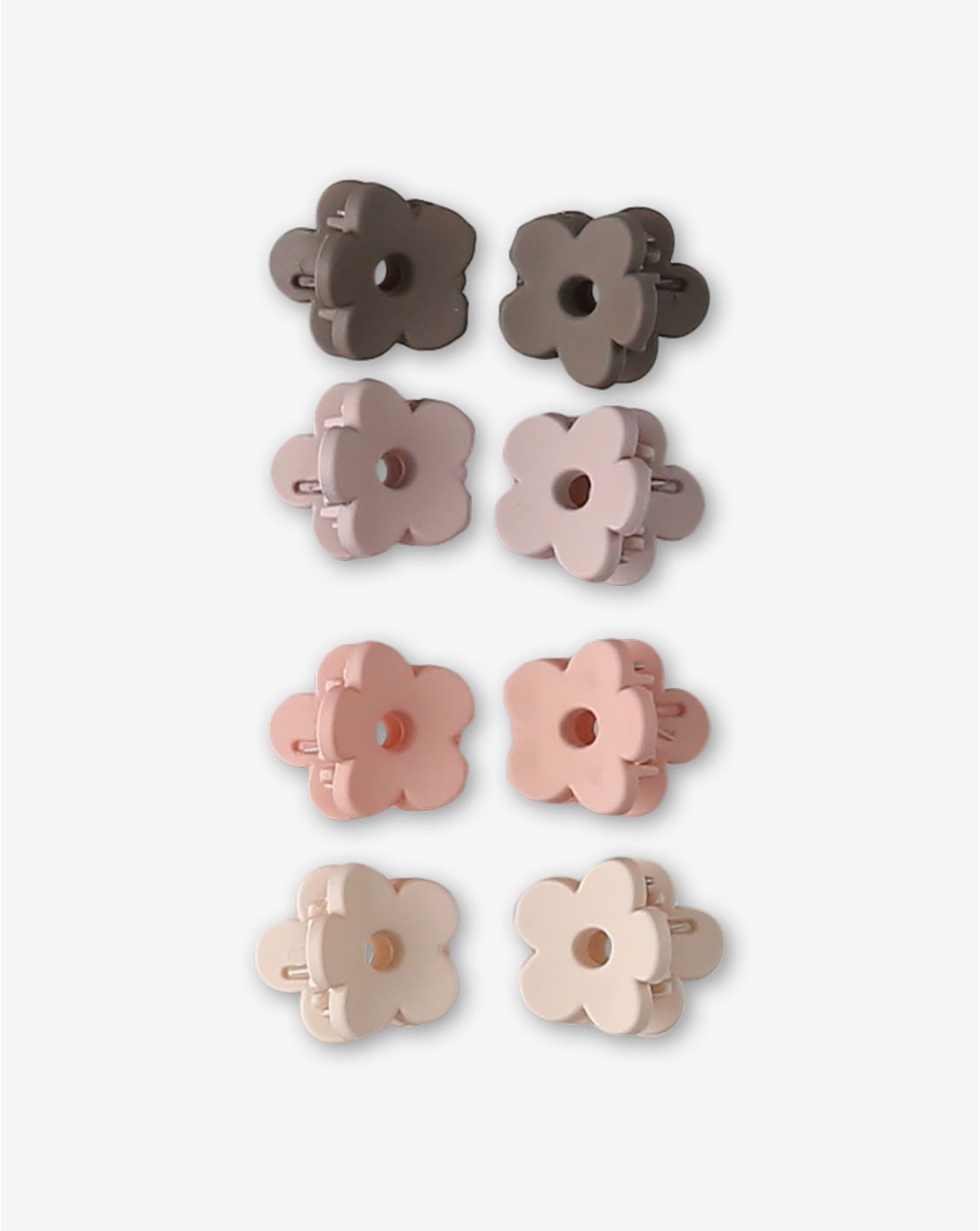 8 קליפסים קטנים פרח