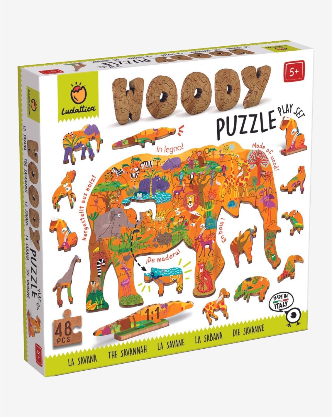 פאזל עץ ספארי LUDATTICA-1