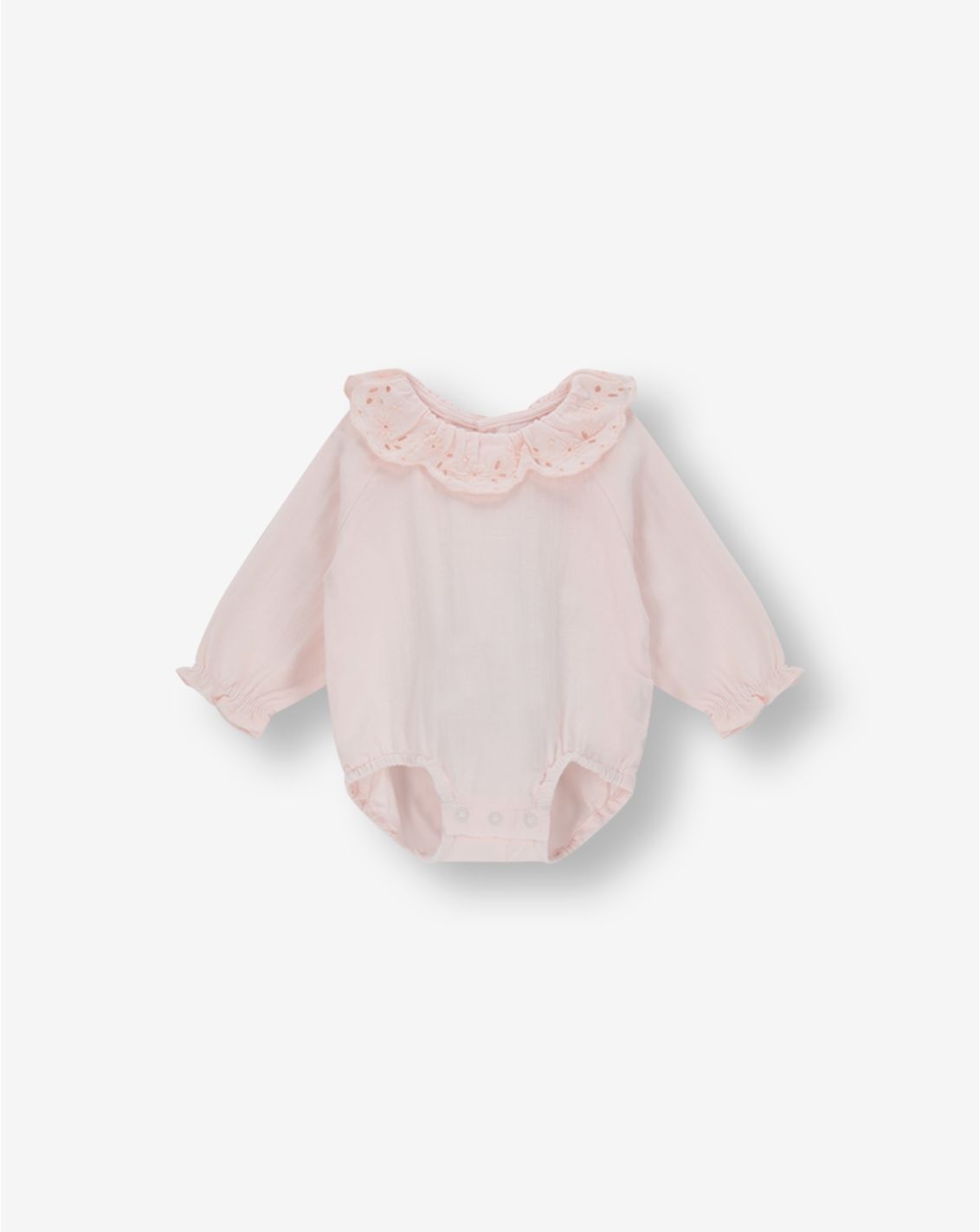 בגד גוף עם צווארון רקום 3-6