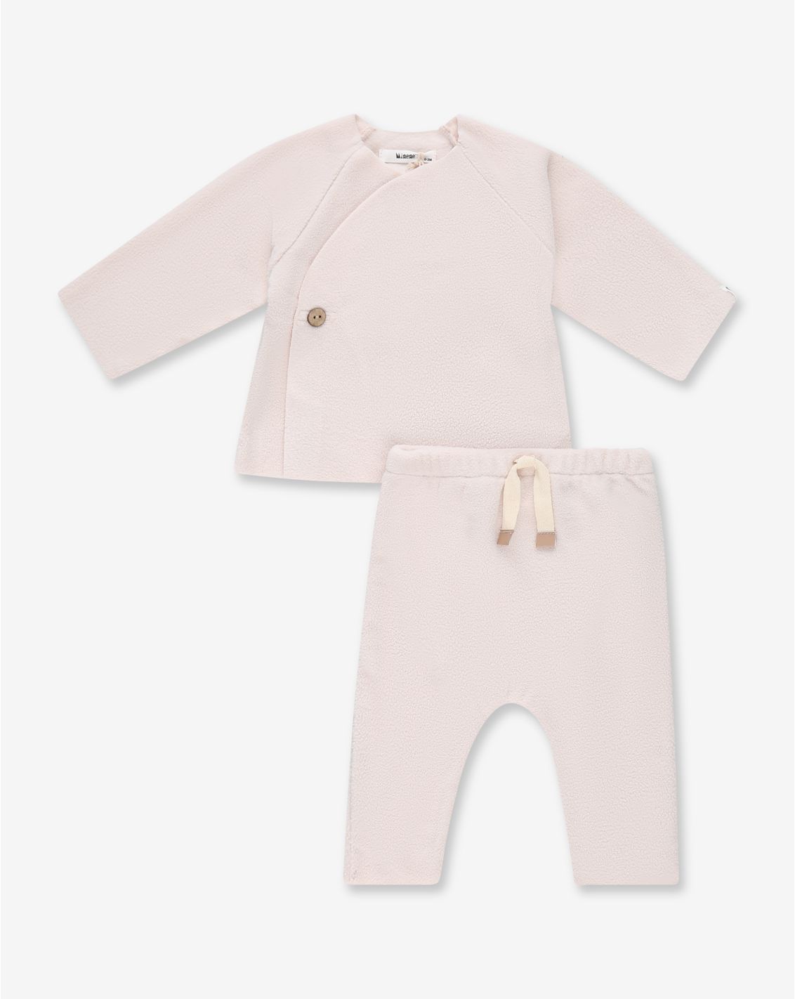 סט חולצת מעטפת ומכנסיים בייבי