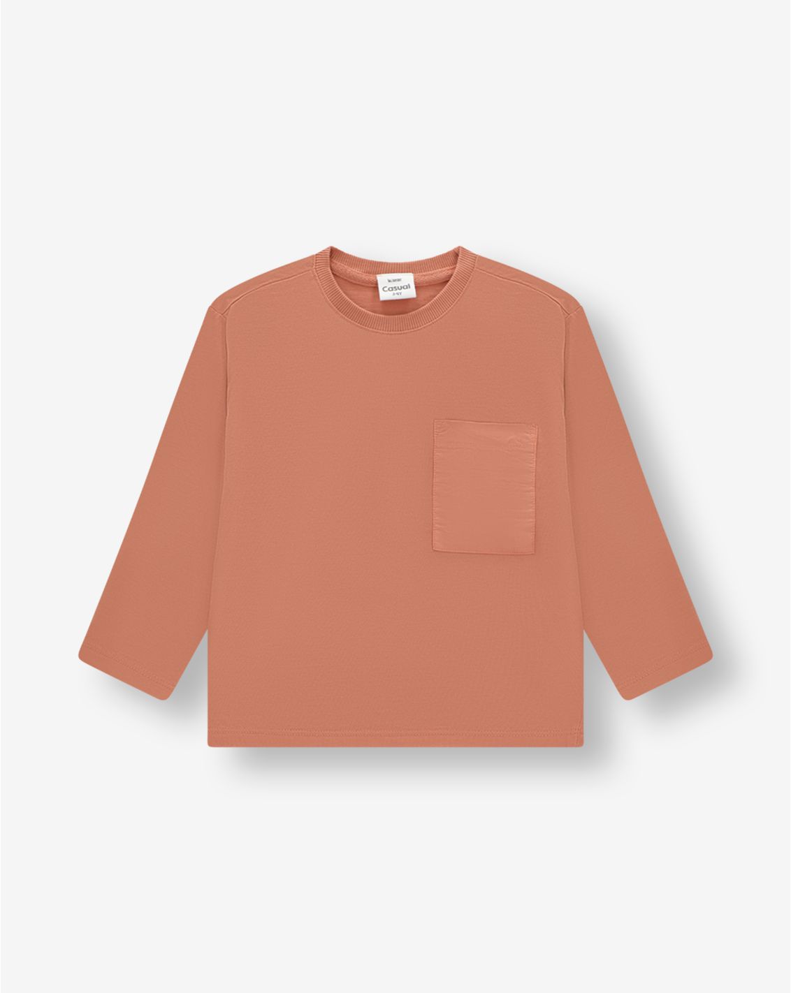 חולצה עם שרוולים ארוכים וכיס-2